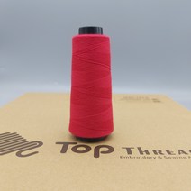 Top Thread 50/2 NM- 40TEX 울 자수실 1000미터 낱개형, 165 빨강