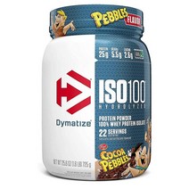 Dymatize ISO100 Whey Isolate Cocoa Pebbles 다이마타이즈 ISO100 웨이 프로틴 파우더 코코아 페블스 725g