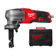 밀워키 12V FUEL 무선 충전 니블러 M12 FNB16-0X 베어툴 케이스포함 펀치다이 먼지주머니 장착, 1개