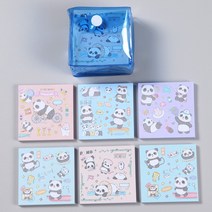 예쁜 학종이 작은 색종이 종이접기 꽃무늬 그라데이션 종이 6.4 7 cm, 베어 바오 6.4 cm 500매