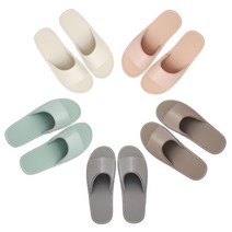 깔끔한 심플 실내화 사무실 슬리퍼 실내 가죽, 핑크, M