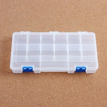 데이리빙 칸칸 수납 함 멀티 박스 부품 케이스 15칸 투명부품박스 부품트레이