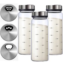 1+1+1 3단조절 내열유리 양념통세트 조미료통세트 300ml-3개, 양념병 300ml-3개