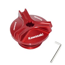 가와사키 닌자400 Z400 엔진오일캡 연료커버 오일뚜껑 튜닝 커스텀 파츠, 레드(Kawasaki)개