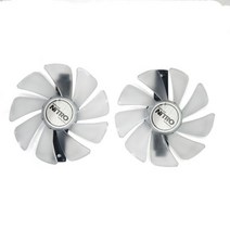 95mm FD10015M12DCF1015H12D 사파이어 Radeon RX 590 580 480 470 RX470 RX590 RX480 RX570 니트로 광업 그래픽 카드 냉각 팬, WHITE