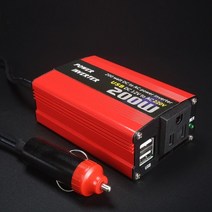 자동차 200w 파워 인버터 12v 220v 변환기 DC 12v AC 220v 110v 휴대용 자동 사인파 USB 충전기 12 220 180w 150w, 12v 220v(적색), 1개