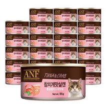 ANF 에이엔에프 고양이 간식캔, 1박스, 참치 게맛살캔