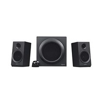 Logitech Z333 2.1 Speakers – Easyaccess Volume Control Headphone Jack PC Mobile Device TV DVDBlu, Multimedia Speakers