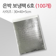 경기포장 반제품 아이스팩 은박 보냉팩, 은박 보냉팩 6호 30*40+5, 100개