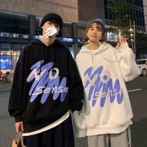커플룩 봄가을 맨투맨 여성 ins 그래피티 디자인 소소한 여코트 학원풍 발렌타인데이 선물