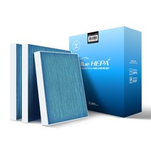 1+1+1 필터포유 0.3um 블루 헤파 초 미세먼지 자동차 에어컨 히터 필터, 3개, CFUB012-임팔라