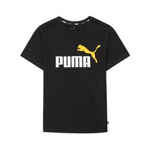 푸마 에센셜 플러스 투컬러 로고 반팔 티셔츠 586985-54