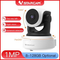펫캠 강아지 CCTV 홈캠 Vstarcam무선 Wifi IP 카메라 실내 720P 감시 보안 자동 추적 HD 야간 투시경 베이비 모니터 애완동물 캠, Add 16GB SD Card+AU 플러그