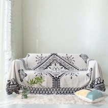 [AKMALL]북유럽 양면 소파커버 캠핑 블랭킷 러그 90x90cm, 단품