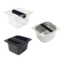 미니 커피 찌꺼기통 넉박스 바리스타용품 스텐 PC투명 블랙 3종류, 스텐 넉박스