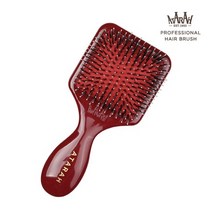 아타라 스퀘어 돈모쿠션 프리미엄 미니 헤어 브러쉬 버건디, 1개