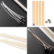 허브인] 소이캔들 만들기 젤 캔들재료 DIY, 코팅면심지4호