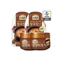 CJ 다담 된장찌개전용 530g x 2개 + 청국장찌개양념 130g, 4개