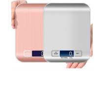 주방용 계량저울 디지털 주방 저울 5kg 10kg 1g 스테인레스 스틸 전자 요리저울, 은, 협력사