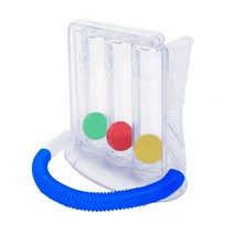 3 볼 호흡 운동기 폐 기능 개선 트레이너 호흡 폐활량계 호흡 측정 시스템 New, 하얀색, 01 WHITE