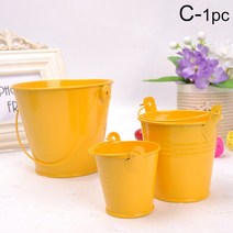 플라스틱 양동이 원통 젓갈통 1pc 4.2x5.2x6cm 단단한 철 배럴 tinplate 미니 욕조 장식 kegs 변형 방지 밝은 주석 내구성 홈 decorartion, 3