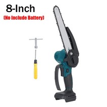 체인톱 Makita 18V 배터리 사용 미니 무선 전기톱 8 인치 4In/6 가변 속도 목공 정원 벌목용, 01 8 Inch-No Battery