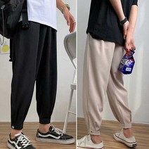 대학생 남자 코디 조거 슬랙스 바지 편한 밴딩 팬츠