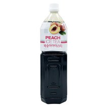 qs)대상 로즈버드 복숭아아이스티 시럽 1.47L, 1개