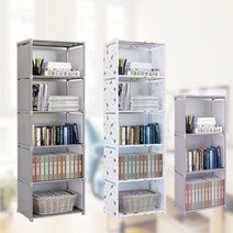 이엑스mall_조립식 책장 다용도 틈새 수납장 패브릭 3칸 4칸 5칸 거실이동형선반 이동식선반 이동식트롤리 거실선반 기저귀선반_++Exm챠트++, [[상품]]5칸 책장 그레이