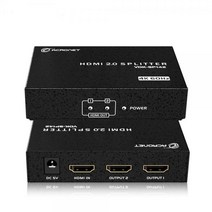 HDMI 2.0 1:2 분배기 Splitter VDK-SP142 모니터 분배기 오디오 지원, 개