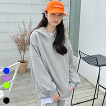 제니키즈 JN 무지 후드 티셔츠 봄 가을 여아 주니어 쮸리 후드티