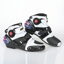 오토바이 부츠 모터사이클 신발 모토 레이싱 바이크 모터바이크 라이딩, 41, A9003 Whte