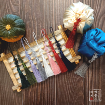 메종드아씨 빛고운 삼단 매듭 미니 노리개 3개 세트/전통 매듭 노리개/전통소품