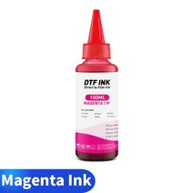HINICOLE DTF 잉크 텍스타일 열전사 PET 필름 핫멜트 분말 인쇄 프린팅 프린팅 100ml, 한개옵션1, 04 마젠타 잉크