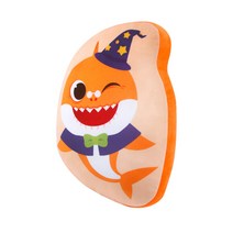 [돌앤돌스] 핑크퐁 아기상어 할로윈 라인프린트쿠션_할머니상어-핑크퐁쿠션 캐릭터쿠션 등쿠션 소파쿠션