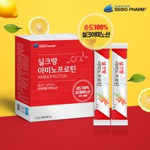 순도100% 실크아미노산 프로틴 수용성 누에고치추출물 식물성단백질 류신 BCAA 비타민C 타우린 아르기닌 레몬과즙분말 식이섬유 무첨가 실크파우다 뷰티프로틴 에너지필수품, 30포, 2box