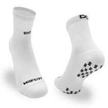 위풋 테크나비 스포츠 논슬립 라이트 미드삭스 스포츠양말, 화이트