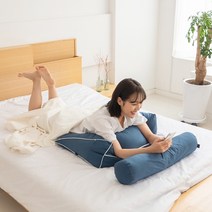 침대등받이쿠션 사무실의자 삼각허리등쿠션 집순이필수템 미니필로우 포함 6종 택1, 네이비