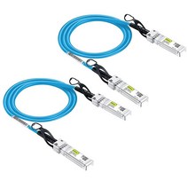 [블루] 컬러 10G SFP+ DAC 케이블 - Cisco SFP-H10GB-CU0.5M Ubiquiti UniFi D-Link Supermicro Netgear Mikrotik, Blue, 0.5m