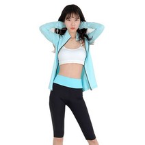 (이지존-기획상품) 하이밴드 여성 요가 레깅스 6부 팬츠