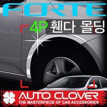 포르테 휀다몰딩 휀다가드 바퀴크롬몰딩(2008년~2010년) 4P