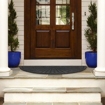 반원형 미끄럼방지 현관매트 99 x 60cm 카페 식당 교회 발매트 아파치 밀스, 브라운