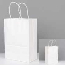 옷가게 쇼핑백 종이백 중형 화이트 종이봉투 병원쇼핑백 기성쇼핑백 옷가게쇼핑백