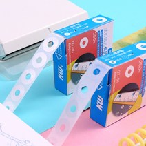 서류 펀치 구멍 찢어짐 방지 테이프 타공 펀칭 홀 보호 강화 스티커 문서 철 아일렛 고리 공 종이 다이어리 가드 투명