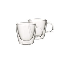 [정규 수입품] Villeroy & Boch(빌레로이 & 보호) 페어 글라스 아르테사노 핫 & 콜드 비버리지 컵 M 220ml 2개 세트 더블 월 내열 글라스 전자레인지·식세기 대응 1172438085