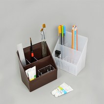 제이와이홀딩스 볼펜꽂이 오피스 데스크 멀티 다용도 연필꽂이, 1개, 스노우