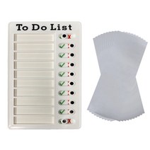 게시판 LED바 휴대용 다목적 메모 체크리스트 할 일 목록 메모장 보드 자동차 RV 교실 홈 벽에 대한 일일 일정, [06] SET 5