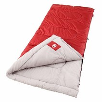 Coleman 팔메토 쿨 웨더 성인용 침낭 레드, Sleeping Bag