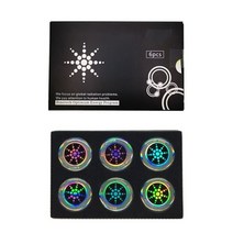 전자파 전자파차단 전자파차단스티커 보호필름 6pcs 28mm 라운드 에너지 전화 스티커 안티 방사선 보호 휴대 전화 스티커 핸드폰 emf 수호자 실버 골드, s1