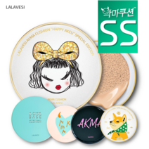 [라라베시 공식몰] 악마쿠션 뽀송커버 SS타입, 본품+리필1(로즈골드), 옐로우21호